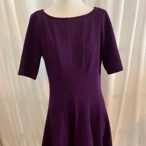 Plum textured flattering evening formal dress